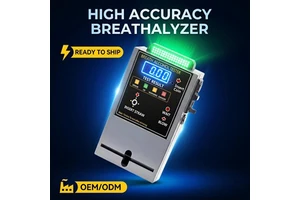 Coin Operated High Accuracy Metal Alcohol Tester Breathalyzer OEM/ODM For Bars & Public Places 1 Year Warranty In Stock