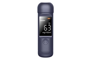 Alcohol Tester Drunk Driving Detector Breathalyzer Traffic High Precision Battery Included Black 103x30x19mm
