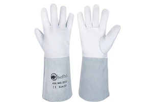 Tig Welding Gloves Cow Leather EN388 Mig Industrial Heat Resistant For Welder Gauntlets