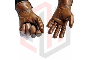 2025 Hot Sale Brown Cowhide Leather Stick Welding Work Gloves Fireproof Stitching 7 oz Thickness 16-inch Length Tear-Resistant