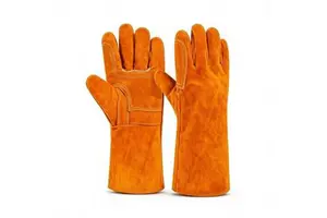 Wholesale Working Gloves Leather Safety Gloves Cow Split Leather Welding Gloves for Industrial