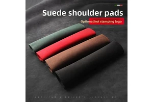 Suede Car Seat Belt Shoulder Pads One Pair Extended Universal Fit Car Interior Decoration Accessories for Most Auto Vehicles