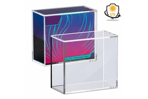Factory Direct Sales 99.9% UV Protection Acrylic ETB Case 5mm Elite Trainer Box Protector High Clear TCG Cards Display Box