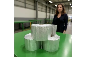 Reflective Double Sided Aluminum Foil Bubble Insulation Sheet Single Bubble Eco Friendly For Construction Warehouse Insulation