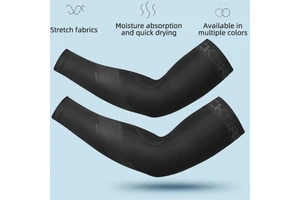 ROCKBROS Sports Arm Sleeves Cycling Arm Warmers Compression Basketball Arm Sleeve Summer Running UV Protection Protective Cuffs