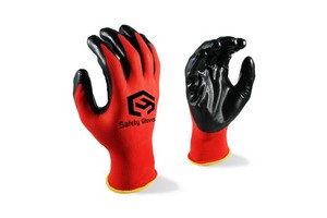 CHUANGYING Protective Nitrile Safety Gloves En388 Construction Nitrile Palm Gloves Glove Of Building