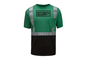 Security Uniform Safety Vest Long Sleeve Office Workwear High Visibility Reflective ANSI Class 1 Waterproof Custom Logo Men