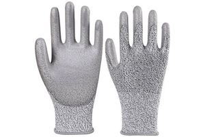 HPPE Anti-Cut Anti-Slip Protective PU Coating Anti Cut Gloves Resistant Safety Work Gloves