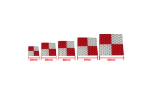 Red-white Reflective Sheet 3M Reflector Reflective Target Sticker for Survey