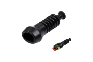 2P Threaded Automotive Connector Protective Sleeve Black Connector Protective Sleeve