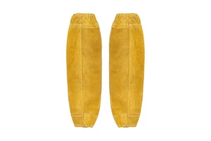 Premium Quality Cowhide Split Yellow Leather Protective Sleeves Work and Welding Safety Clothing for Arm Protection