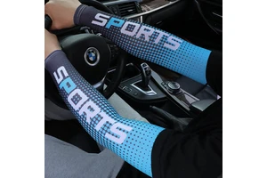 Custom Logo UV Protection Cooling Unisex Arm Sleeves Elastic Bandage Closure Quick-Dry Breathable for Sports Running Cycling