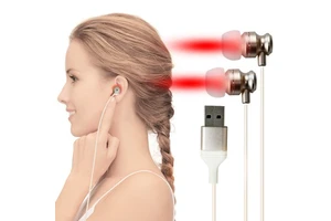 Ear Canal Massager 650NM Infrared Laser Irradiation USB Auriculotherapy Relieve Pain Gleamwell JKG-WL1-3 CE/FCC Certified