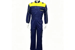 Full Protection Navy Blue Work Coverall Breathable Mechanic Boiler Suit Multi-Pocket Industrial Safety Uniforms