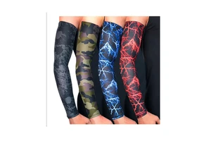 Wholesale Outdoor Bike Cycling Basketball Sports Sunscreen Sun Uv-proof Elastic Non-slip Elbow Protective Arm Compression Sleeve