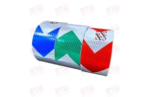 Honeycomb PVC Reflective Material Adhesive Temporary Safety Warning Reflect Sticker 5cmx25m Yellow Reflective Tape for Truck