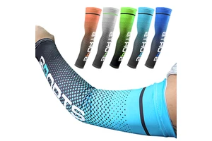 Sun Protection Arm Sleeves Cooling Sports Compression Athletic Sleeves for Basketball Running Cycling Golfing Outdoor Sports