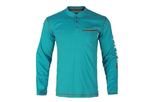 FRKNITEX Wholesale 100% Cotton Fireproof FR Henley Tee Mechanic Fire Resistant Work Workwear T Shirts