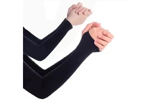 Custom Men's Gym Arm Protective Cool Sleeve Soft Basketball Sun Protection Adults Arm Sleeves
