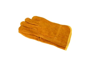 Industrial Work Safety Gloves Pink Red Full Leather Cowhide Anti-Slip Tig Welding Gloves for Hand Protection Export Grade