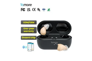 Best CIC Hearing Aids with Sound Amplifier High Quality 16 Channel Technology for Elderly Deafness