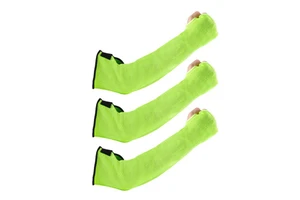 ANMAY HPPE Knitted Anti-Cut Protective Safety Work Construction Men's Arm Protection Sleeves Hole EN388 Certified Customizable