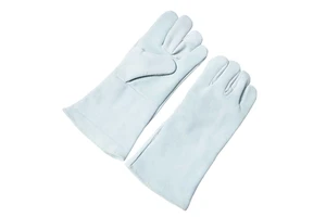 Long Split Welding Gloves with Leather Cuff Protection From Pakistan