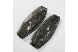 Waterproof Oilproof Eco-Friendly Disposable Double Elastic TPU Plastic Arm Sleeves Unisex Adult Compression