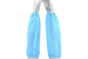 Blue Disposable Arm Sleeves Breathable Unisex Protective Coverings for Adults Premium Quality Arm Sleeve Skin-Friendly & Light