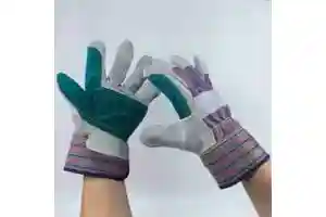 Certified ANSI A3 Cut & Heat Resistant Welding Gloves Double Palm Cowhide for Foundry Operations and Heavy Fabrication