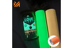 New Product Glow In The Dark Vinyl Sticker Self Adhesive Colorful Pvc Vinyl For Cutting