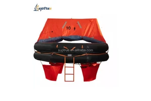 SOLAS a PACK THROW OVER BOARD TYPE LIFERAFTS MARINE EMERGENCY 10 MAN INFLATABLE LIFE RAFT WITH CCS CERTIFICATE