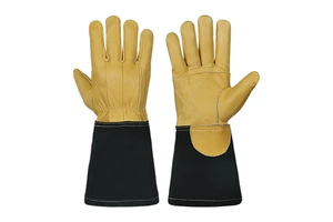 2025 New Design Customized Size Welding Gloves Cheap Price Genuine Leather Welding Gloves