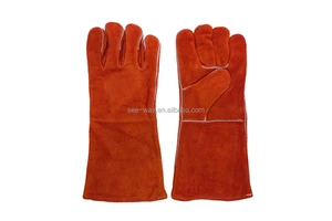 Seeway High-Quality Cowhide Heat Resistant Welding Gloves | Puncture-Proof, Anti-Cut, Fireproof, Abrasion-Resistant