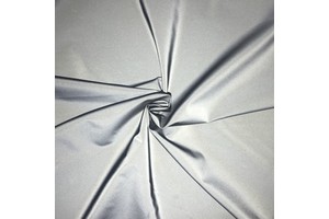100% Polyester Silver Reflective Fabric Chiffon Soft Reflective Material for Jacket