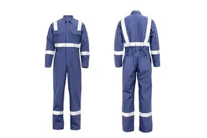 EN11612 NFPA2112 PPE Factory Oil Gas Field Safety Suit Coverall Overall Flame Resistant Clothing Hi Vis FR Anti Static Workwear