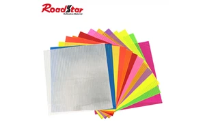 Small Square Micro Prismatic Reflective Sheet PVC Reflective Sheet Prismatic Retro Reflective PVC Sheeting for Clothing