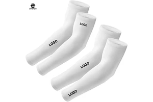 Custom Logo Breathable Non Slip Compression Cover Baseball Youth Arm Sleeves UV Sun Protection For Outdoor Sports