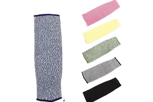 High Tenacity Polyester Stainless Steel Cut Resistant Protective Arm Sleeves Safety Working Sleeves
