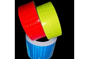 Honeycomb Prismatic Reflective Sheet Film Self-Adhesive Tearable PP Material for Automotive Marking