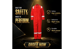 Multi-pocket safety protective workwear with reflective strips