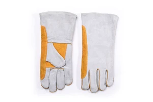 Wholesale Yellow Heat Resistant Welding Gloves for Welders Cowhide Labor Protective Working Gloves