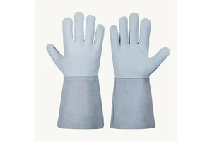 High Temperature Resistance Leather Cotton Lined Welding Gloves Molten Metal Splash Protection Industrial Use Heavy Duty Gloves