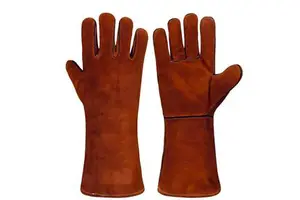 Extra Long Welding Gloves for Blacksmith Fireplace BBQ Grill Welding and High Heat Industrial Protection