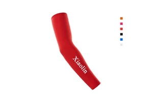Custom Xiaolin Sport Arm Sleeves Spandex/Polyester 140g Comfort Breathable Sweat-Wicking Anti-UV Protective Unisex for Outdoor