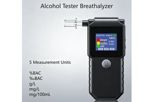 Portable BAC Tester Semiconductor Sensor Alcohol Detector High Accurate Breathalyzer With LCD Display for Personal Daily Use