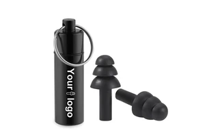 Reusable Silicone Earplugs Sleep Noise Cancelling Ear Plugs With Aluminum Case