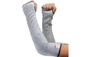 Wholesale 5-Level Dyneema Protective Arm Sleeves High Quality Lengthened Anti-Cutting Anti-Scratch Safety Arm Guards Thumb Hole
