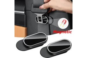 Customizable Car Seat Belt Adjuster Interior Kits Shoulder Neck Strap Positioner Extender Plug Limiter Stabilizer Retainer Logo
