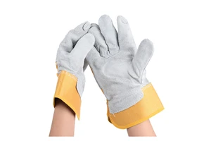 Inexpensive Industrial Long Leather Welding Gloves